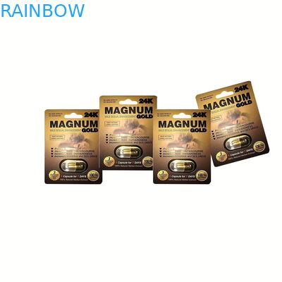 Projete a embalagem do cartão da bolha para o empacotamento plástico masculino da bolha dos comprimidos do realce ou dos comprimidos do rinoceronte