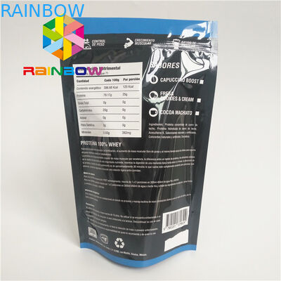 Saco de envio de empacotamento da prova do cheiro da erva daninha do Ziplock do alimento do chá feito sob encomenda do malote de Logo Biodegradable Stand Up Plastic