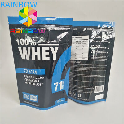 Saco de envio de empacotamento da prova do cheiro da erva daninha do Ziplock do alimento do chá feito sob encomenda do malote de Logo Biodegradable Stand Up Plastic