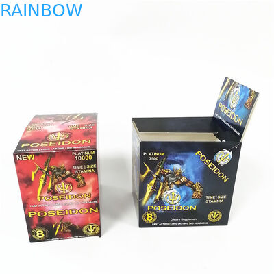 Cartão cor-de-rosa da caixa de papel do gatinho que grava cartões de empacotamento de carimbo quentes das caixas de exposição da bolha sensual do realce