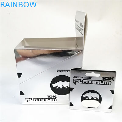 Comprimidos masculinos do realce da cápsula da venda quente que empacotam a caixa de cartão que imprime a promoção cor-de-rosa do cartão de papel do gatinho