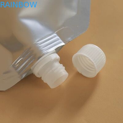 A folha de empacotamento do malote liso de prata do bico levanta-se pacotes líquidos do bico da bebida da cerveja do Sanitizer