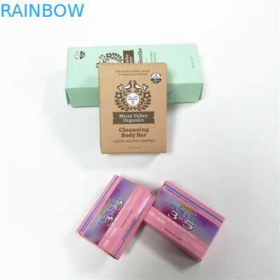 Caixas revestidas UV de carimbo quentes de empacotamento impressas costume do sabão das caixas de presente da caixa de papel