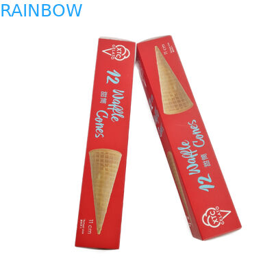 A caixa de papel de empacotamento do gelado da cor de CMYK personalizou Logo For Cookies Packaging