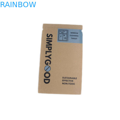 O material reciclável Brown Kraft personalizou sacos de papel para o empacotamento cosmético