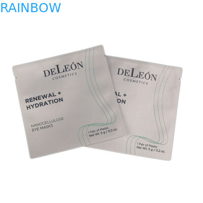 O projeto imprimindo feito sob encomenda dos sacos pequenos brancos laminou o malote de empacotamento cosmético da folha