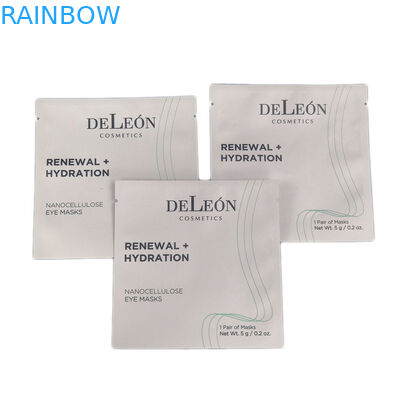 O projeto imprimindo feito sob encomenda dos sacos pequenos brancos laminou o malote de empacotamento cosmético da folha