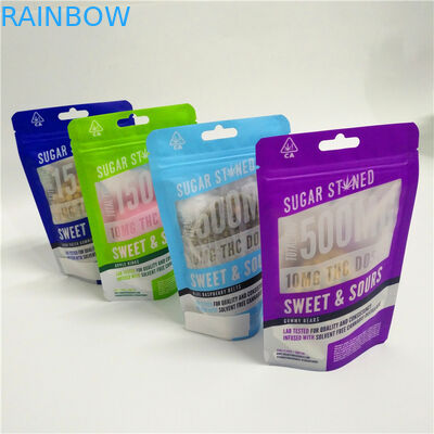 da criança evidente do fechamento do fecho de correr da calcadeira da prova do cheiro de 3.5g 1/8oz saco resistente de Mylar da saída para o empacotamento da flor CBD Gummies do cânhamo