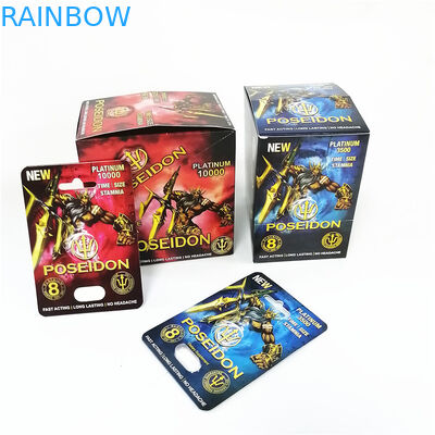 Comprimido masculino feito-à-medida da bolha do realce que empacota a caixa de cartão cor-de-rosa do gatinho