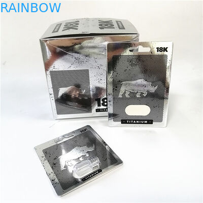 Comprimidos masculinos do realce da cápsula da venda quente da promoção que empacotam a caixa de cartão que imprime o cartão de papel cor-de-rosa do gatinho