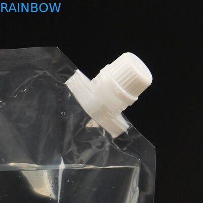 Suporte transparente de venda quente personalizado do líquido da energia 50ml/250ml acima do malote com o malote da bebida do bico com empacotamento do bico