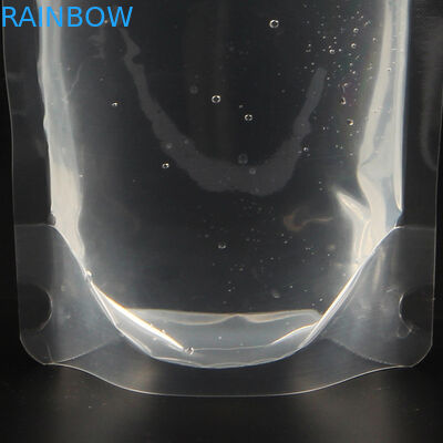 Suporte transparente de venda quente personalizado do líquido da energia 50ml/250ml acima do malote com o malote da bebida do bico com empacotamento do bico