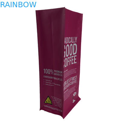 Rosa alto feito sob encomenda Digital impermeável de Quanlity que imprime o suporte plástico do malote do saco do fechamento do fecho de correr acima da parte inferior lisa para o café das porcas