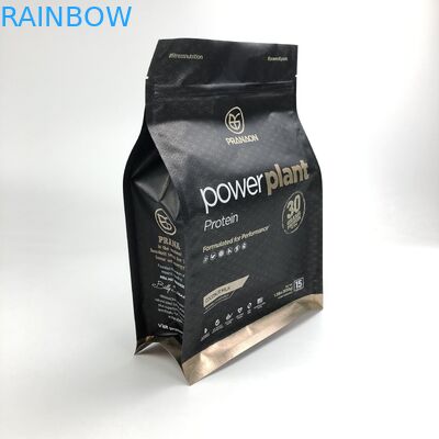 Sacos de empacotamento do pó da proteína da parte inferior lisa 500g 1kg VMPET CMYK