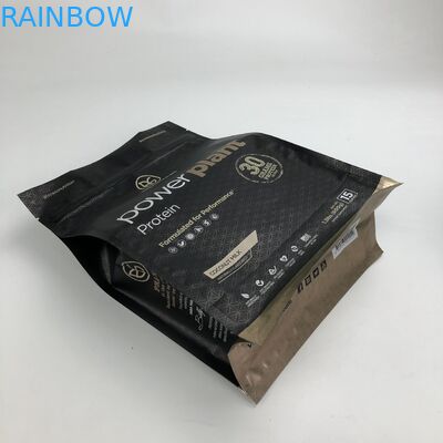 Sacos de empacotamento do pó da proteína da parte inferior lisa 500g 1kg VMPET CMYK