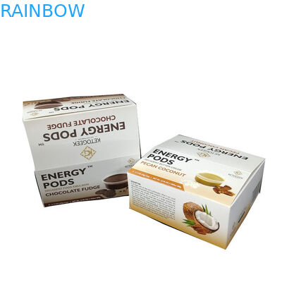Eco amigável recicla para produto a caixa de exposição secada contrária imprimindo feita sob encomenda do coco da barra da proteína do cartão