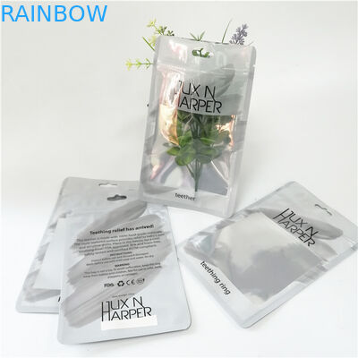 Os sacos lisos impressos costume do holograma plástico com o zíper para compõem o empacotamento da pena da ferramenta