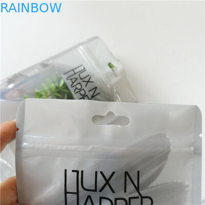 Os sacos lisos impressos costume do holograma plástico com o zíper para compõem o empacotamento da pena da ferramenta