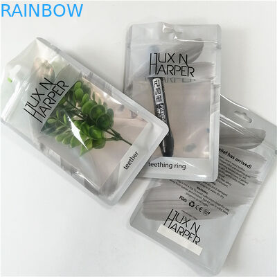 Os sacos lisos impressos costume do holograma plástico com o zíper para compõem o empacotamento da pena da ferramenta