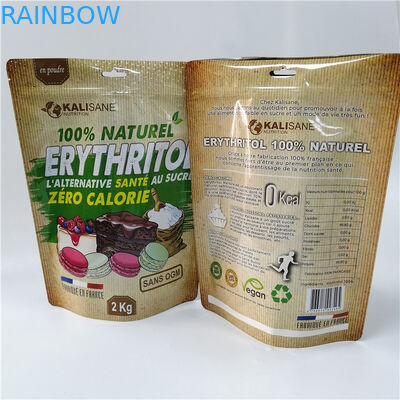 Pó personalizado dos malotes do suporte acima que empacota saquinhos de chá de moringa