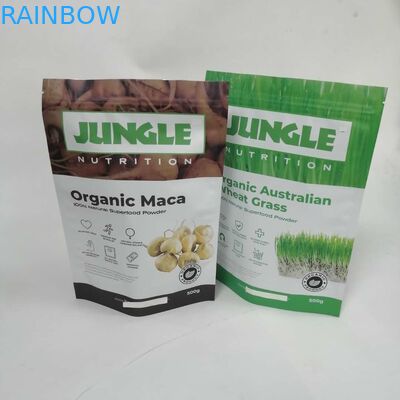 O aferidor plástico feito sob encomenda do produto comestível está o empacotamento feito sob encomenda acima secado da especiaria do alimento