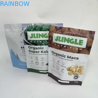 O aferidor plástico feito sob encomenda do produto comestível está o empacotamento feito sob encomenda acima secado da especiaria do alimento