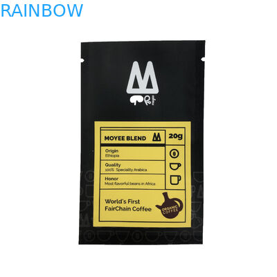 Saco liso do empacotamento de alimento do malote do saco da selagem de três lados para o café Bean Plastic Bag Printing dos doces
