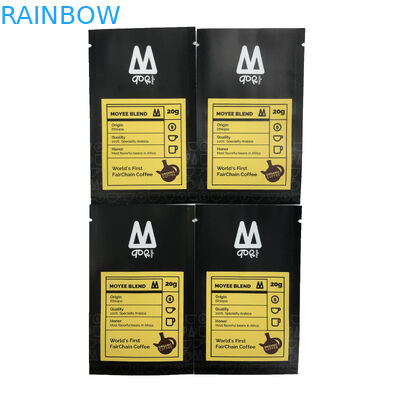 Saco liso do empacotamento de alimento do malote do saco da selagem de três lados para o café Bean Plastic Bag Printing dos doces