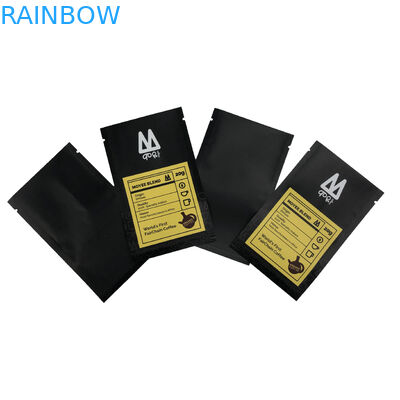 Saco liso do empacotamento de alimento do malote do saco da selagem de três lados para o café Bean Plastic Bag Printing dos doces