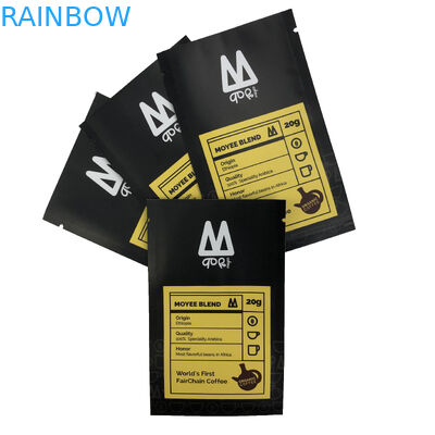 Saco liso do empacotamento de alimento do malote do saco da selagem de três lados para o café Bean Plastic Bag Printing dos doces