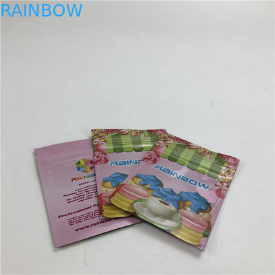 OEM Digital que imprime o saco de empacotamento com os malotes selados lado do zíper do plástico laminado três  Sacos lisos para cookies /Candy