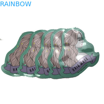 Saco de empacotamento liso dos malotes da forma irregular para o saco de plástico da impressão de Digitas da máscara do cabelo dos doces