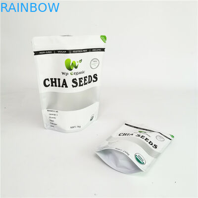 Digitas que imprimem o malote Ziplock do chá Resealable do produto comestível de Chia Seeds Tea Packaging Bag com janela clara
