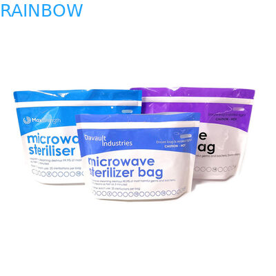 Suporte estéril do padrão elevado livre de BPA acima dos sacos plásticos do esterilizador do bocal da amamentação do saco do malote do armazenamento do comida para bebê