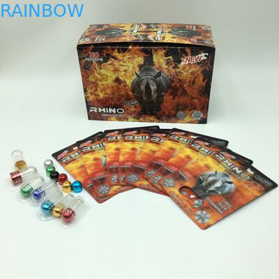 Cartão Lenticular do PVC 3D do comprimido 60*80cm do RINOCERONTE com balas