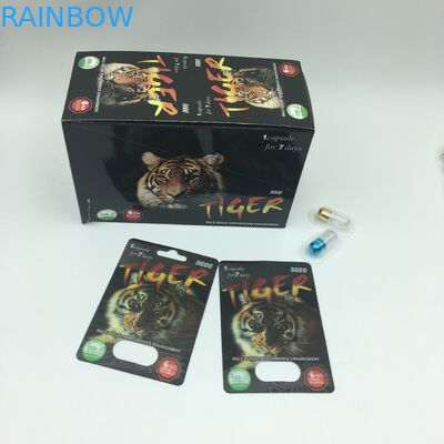 Cápsula sexual do poder que empacota cartões da bolha de CMYK 350g 3D