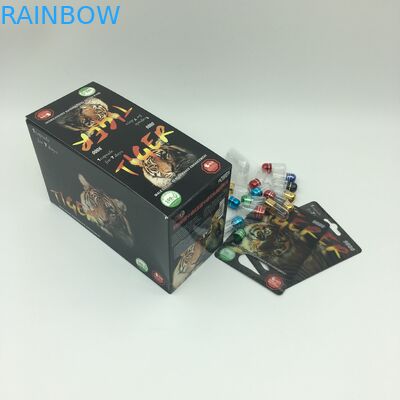 Cápsula sexual do poder que empacota cartões da bolha de CMYK 350g 3D