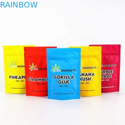 A erva daninha Resealable CBD VMPET 180mic Mylar levanta-se o malote