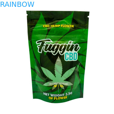 A erva daninha Resealable CBD VMPET 180mic Mylar levanta-se o malote