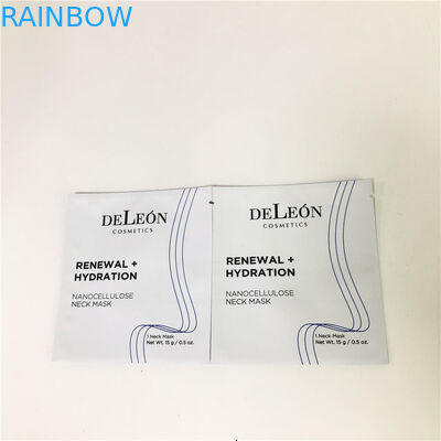 Saco de empacotamento de creme da amostra pequena cosmética branca lisa do saquinho da amostra de Customzed do saco da máscara