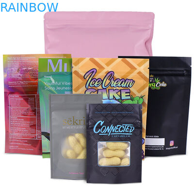 Saco de Mylar da soldadura térmica do fechamento CMYK MOPP do fecho de correr da folha de alumínio