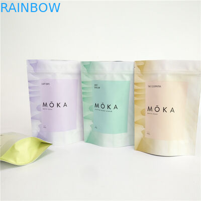 O corpo completo da impressão a cores 200g esfrega levanta-se o saco de café vazio da folha de alumínio do malote com zíper