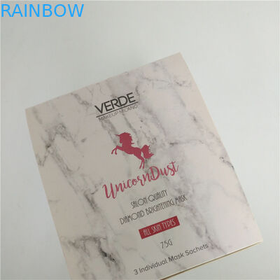 saquinho de empacotamento da amostra de Mini Eye Cream Pouch Skincare do saco da máscara do cabelo de 5ml 30ml com a caixa de exposição de papel