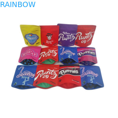 Apronte ao cheiro do navio impermeabilizam a flor Resealable comestível do cannabis do toque macio do zíper da folha do malote 3.5g que empacota o saco de Mylar