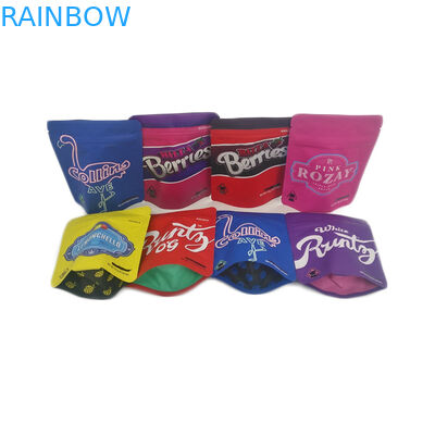 Apronte ao cheiro do navio impermeabilizam a flor Resealable comestível do cannabis do toque macio do zíper da folha do malote 3.5g que empacota o saco de Mylar