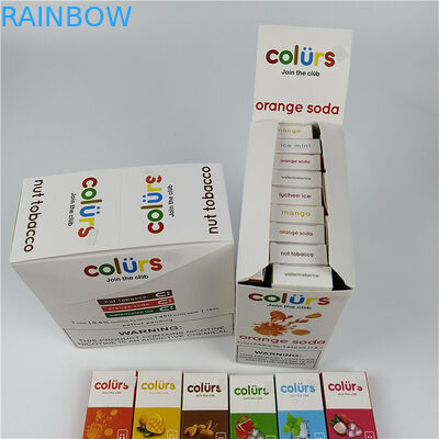 Vape encerra o cartão de papel do holograma de Cmyk empola o carimbo quente das caixas