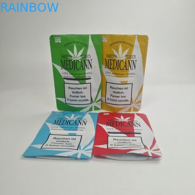 Saco resistente da saída da criança dos sacos de mylar da prova do cheiro do malote da prova da criança dos PCes de MOQ 100 para o empacotamento gomoso das cookies da flor CBD