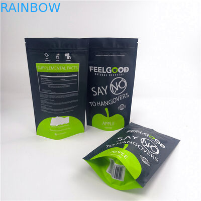 Logotipo personalizado malotes estando do zíper de Mylar 110mic do alimento de petiscos