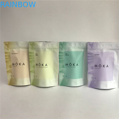 suporte 8oz impresso feito sob encomenda acima dos sais de banho dos sacos da folha de alumínio que empacotam sacos