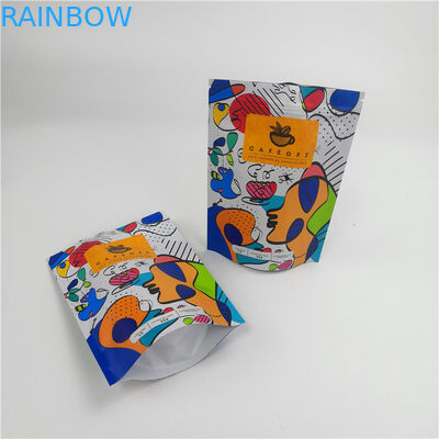 Saco/porcas do empacotamento de alimento do petisco que empacotam o saco/suporte plástico do zíper do pó de leite de chocolate do café acima do malote